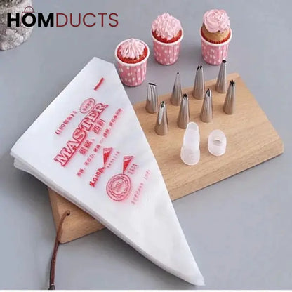 100pcs Disposable Piping Bags