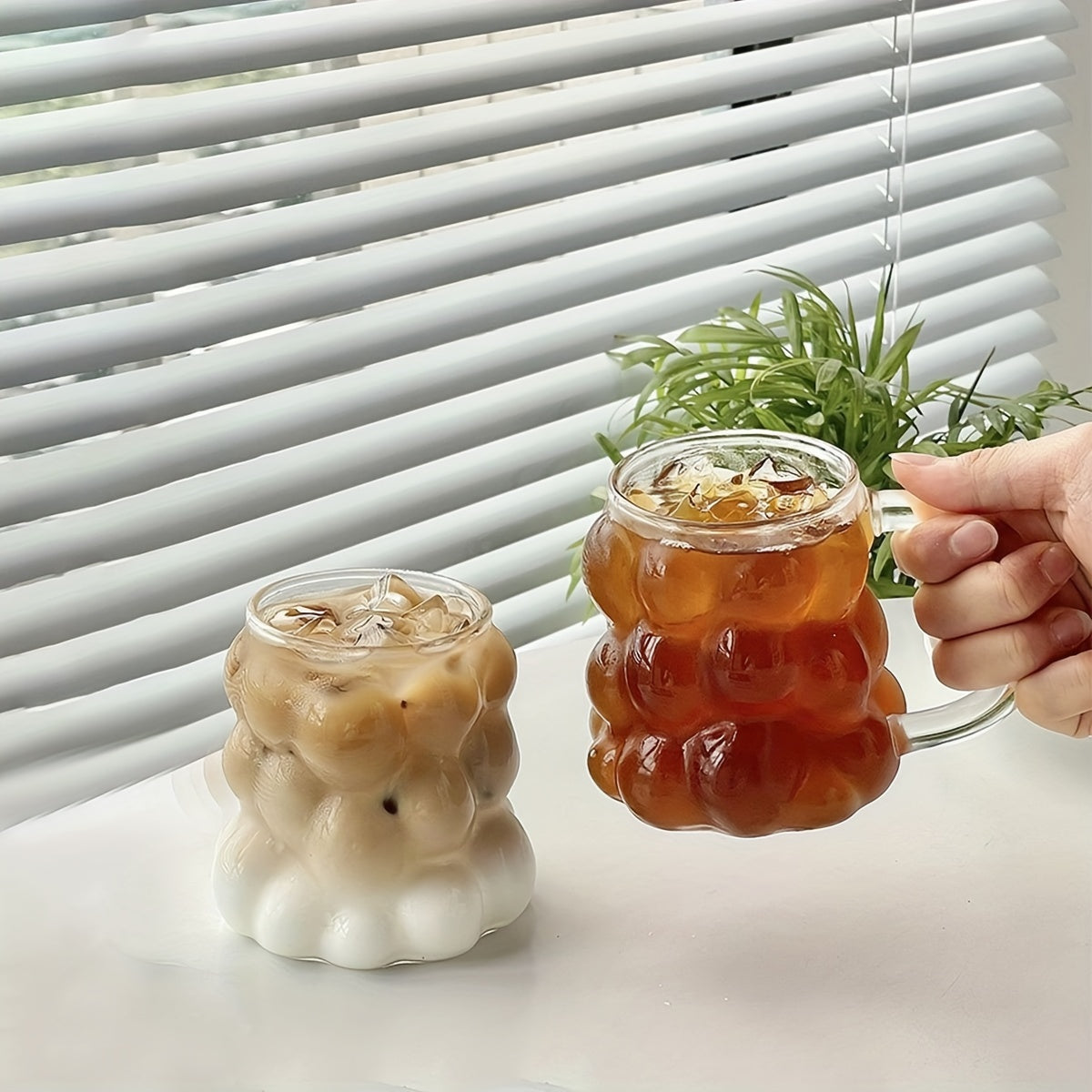 Heat Resistant Glass Coffee Mug - With/Without Handle, Perfect for Hot Beverages