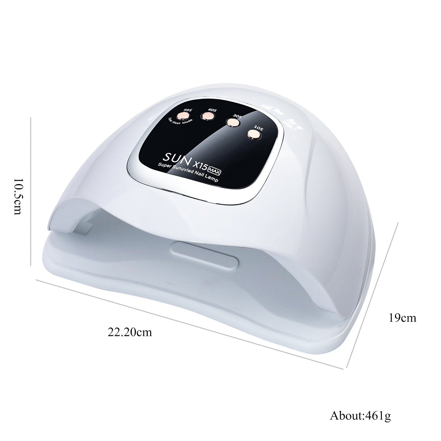 SUN X15 MAX Intelligent Infrared Sensing UV LED Nail Dryer – Fast Dry Gel Nail Dryer for Manicure and Pedicure