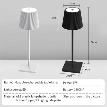 Modern Bedside Lamp – Minimalist Geometric Table Light