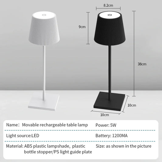 Modern Bedside Lamp – Minimalist Geometric Table Light
