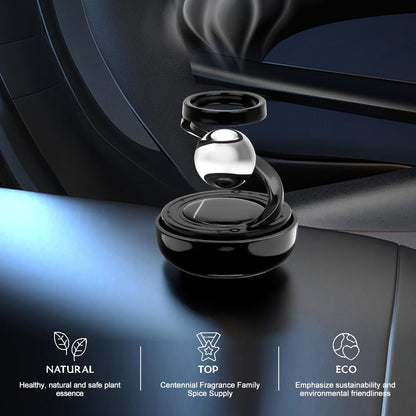 Luxury Magnetic Floating Car Showpiece – Premium Black & Silver Design