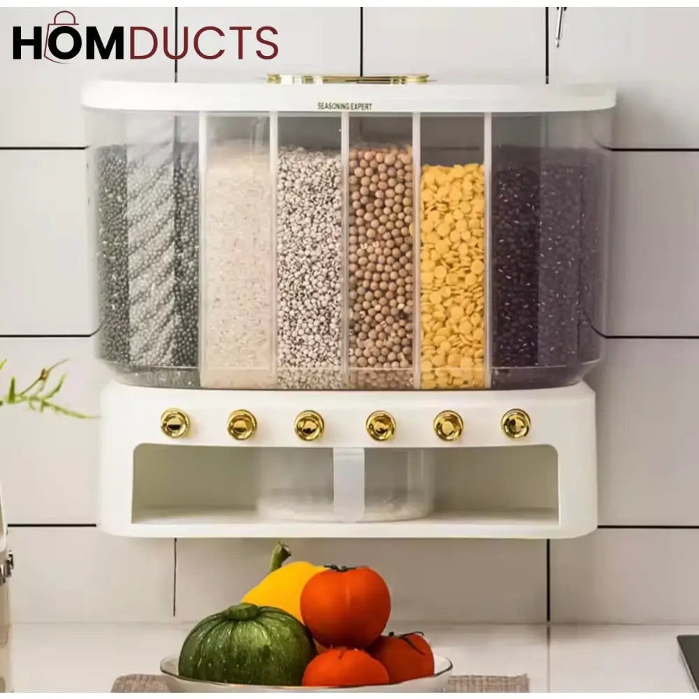 10kg Wall Mounted Sealed Luxury Rice And Lentils Dispenser
