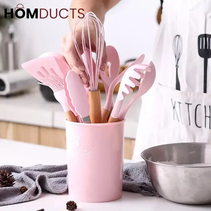 12 Pcs Silicone Utensil Set