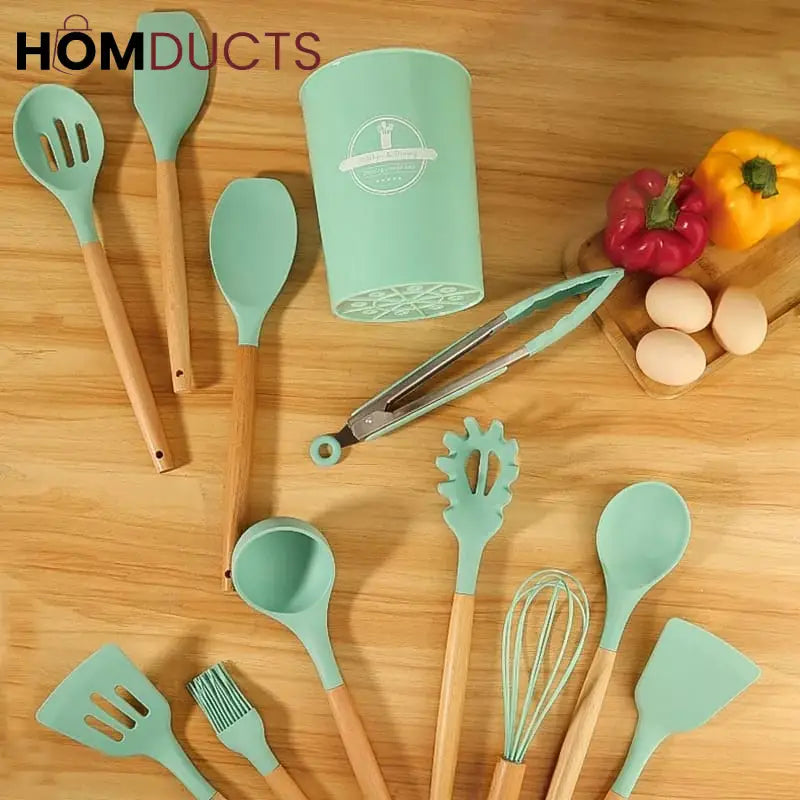 12 Pcs Silicone Utensil Set