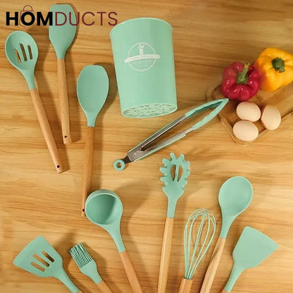 12 Pcs Silicone Utensil Set