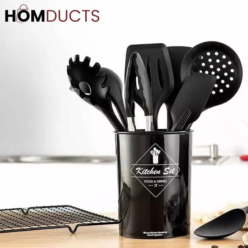12 Pcs Silicone Utensil Set