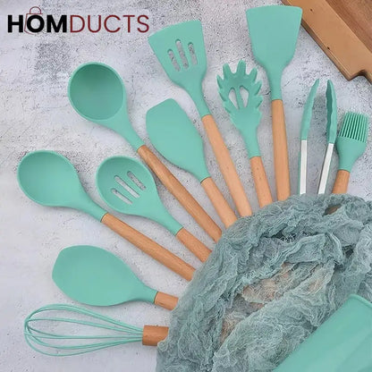 12 Pcs Silicone Utensil Set