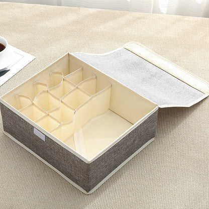 Foldable Socks & Undergarments Organizer Container Box – Drawer Storage Solution