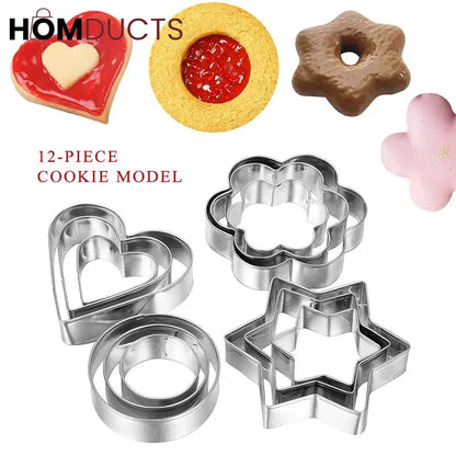 12Pcs Cookie Cutter Set