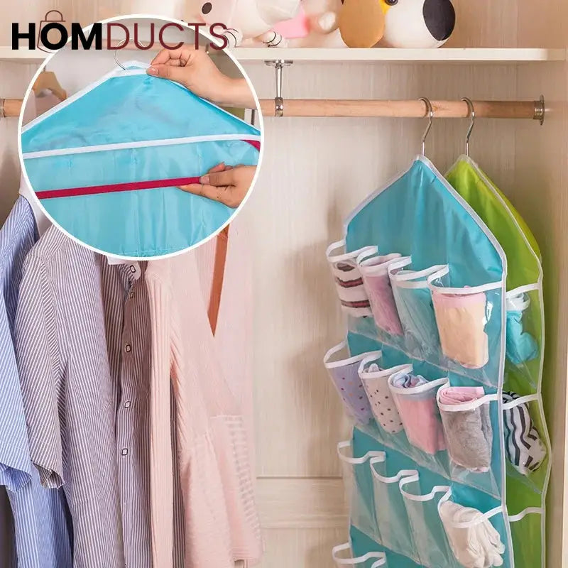 16 Pockets Socks Organizer