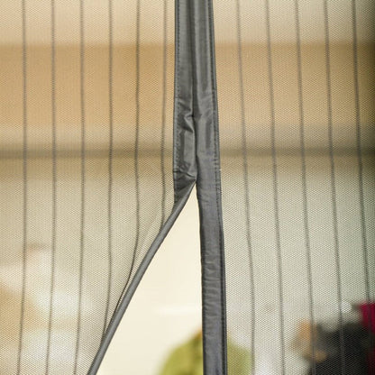 Magic Mesh Deluxe – Hands-Free Magnetic Screen Door Curtain (Keeps In Cool Air, Keeps Bugs Out)