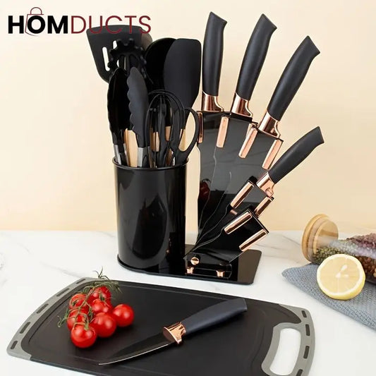 19 Pcs Utensil Set With Knife