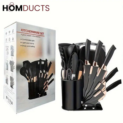 19 Pcs Utensil Set With Knife