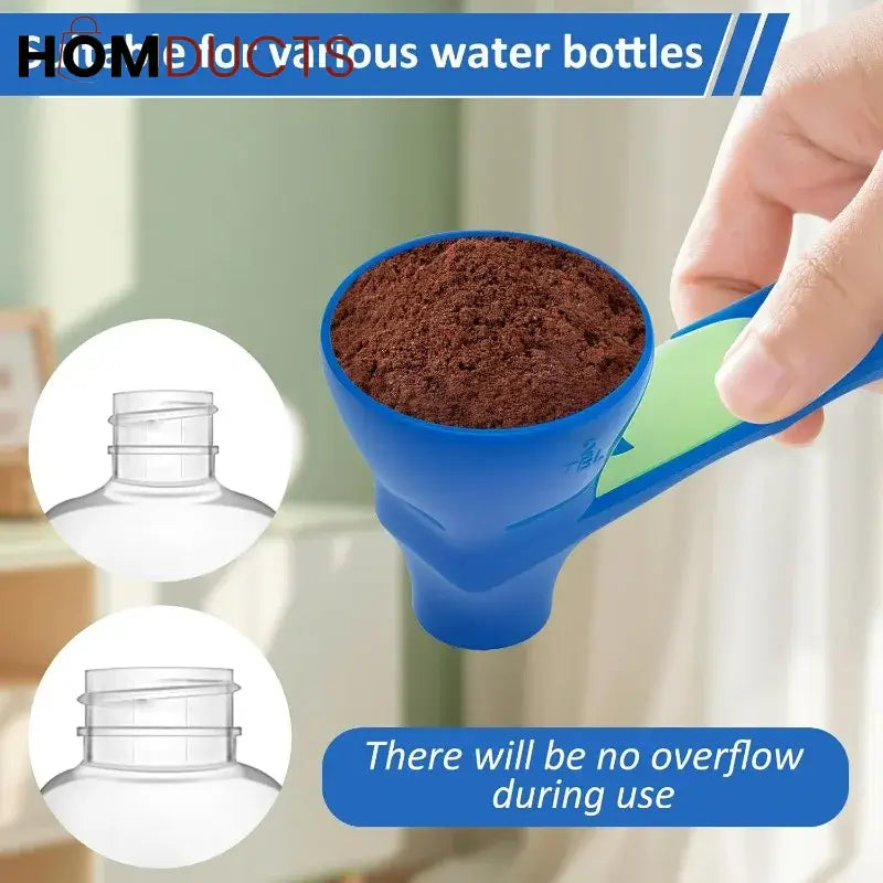 2-in-1 Measuring Spoon and Funnel – Multipurpose Kitchen Tool with Built-In Scale for Powder & Liquid Transfer