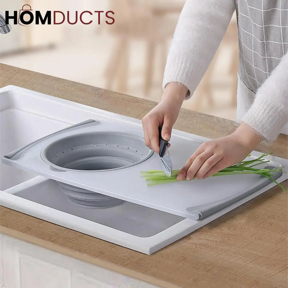 2 In 1 Over The Sink Cutting Board
