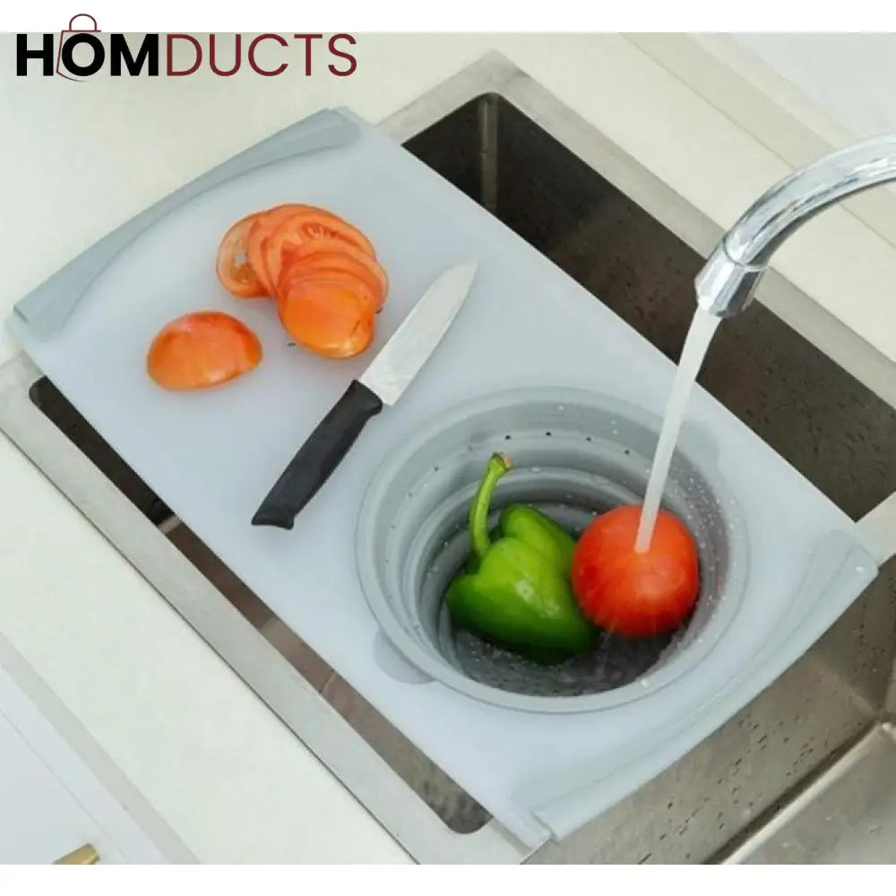 2 In 1 Over The Sink Cutting Board