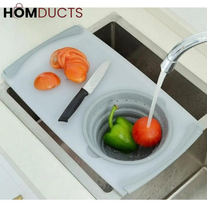 2 In 1 Over The Sink Cutting Board