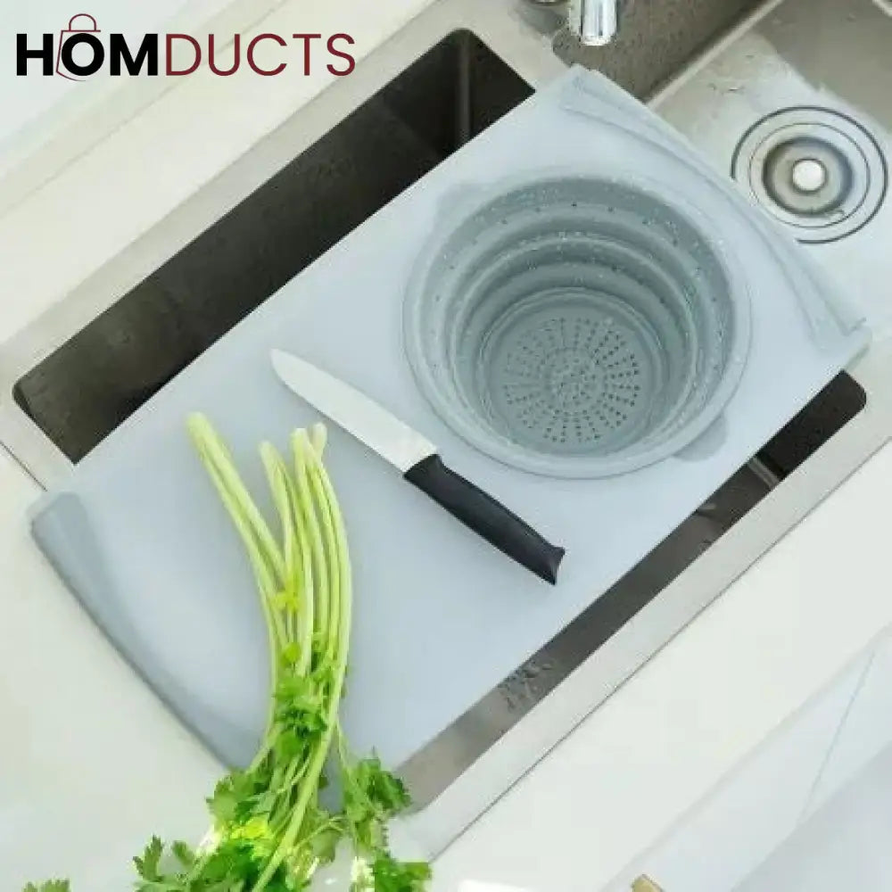 2 In 1 Over The Sink Cutting Board