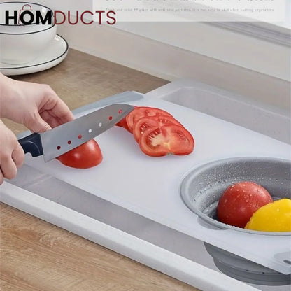 2 In 1 Over The Sink Cutting Board