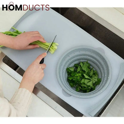 2 In 1 Over The Sink Cutting Board