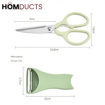 2 in 1 Peeler With Scissor