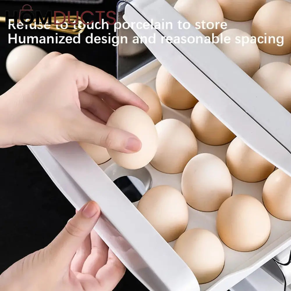 2 Layer Drawer Egg Storage Box