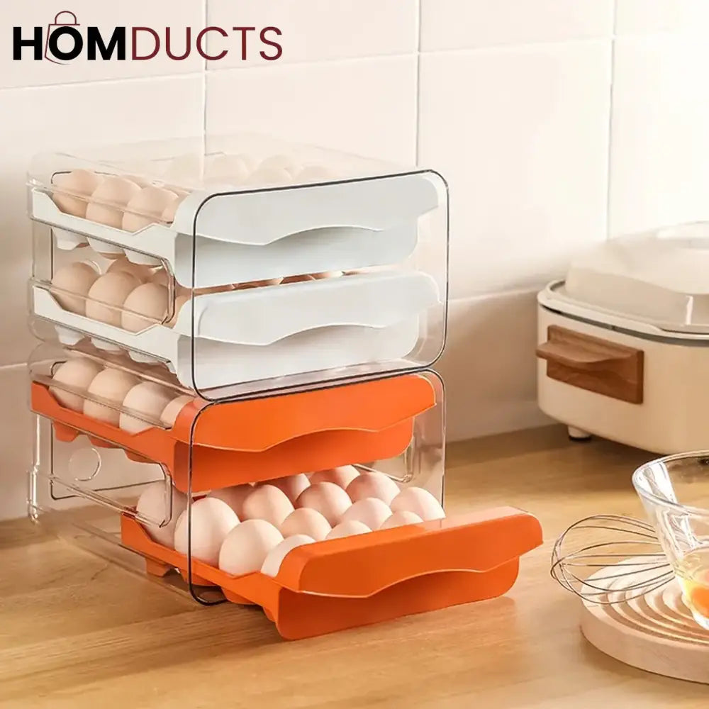 2 Layer Drawer Egg Storage Box