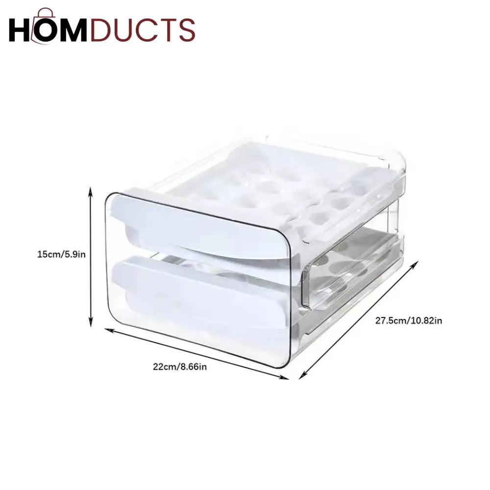 2 Layer Drawer Egg Storage Box