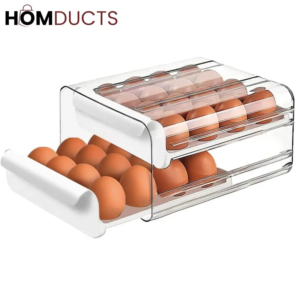 2 Layer Drawer Egg Storage Box