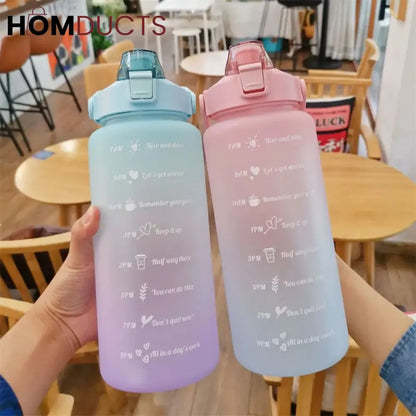 2 Litre Motivational Water Bottle