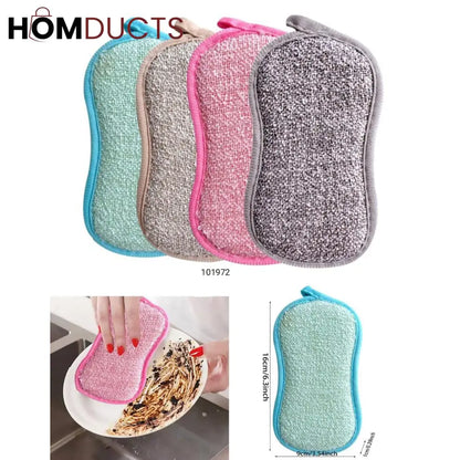 2 Sides Scrub Sponge Dishwasher (2pcs)