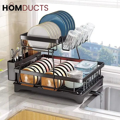 2 Tier Dish Drainer Stand