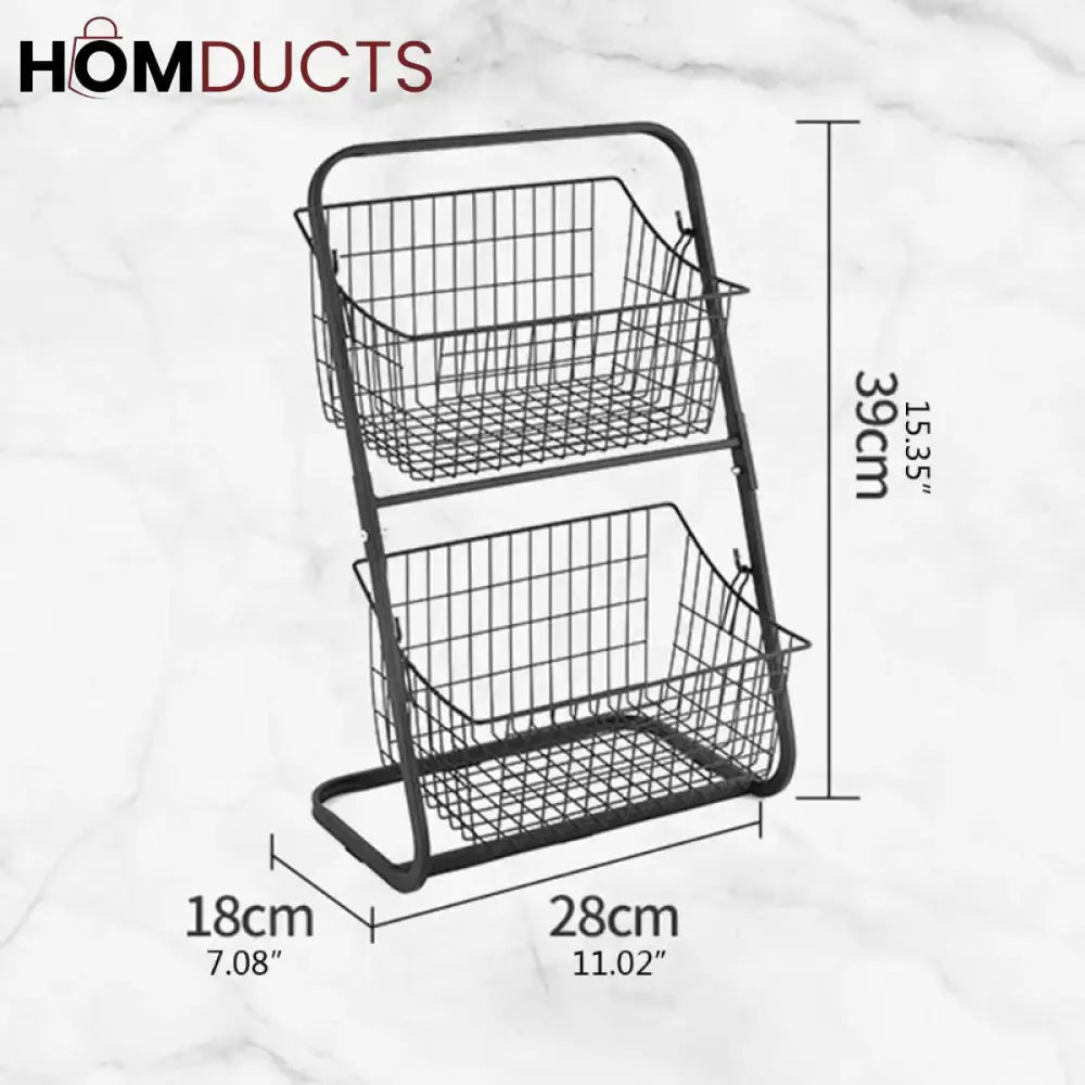 2 Tier Metal Trolly