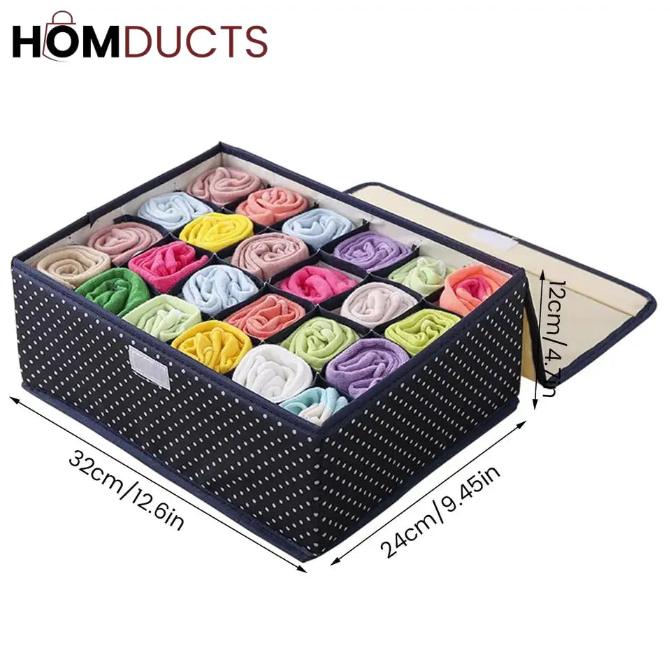 24 grid socks organizer