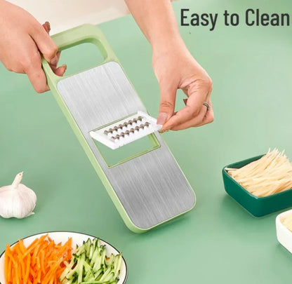 Premium 5 in 1 Stainless Steel Vegetable Cutter & Slicer – Multi-Purpose Kitchen Tool in Pakistan