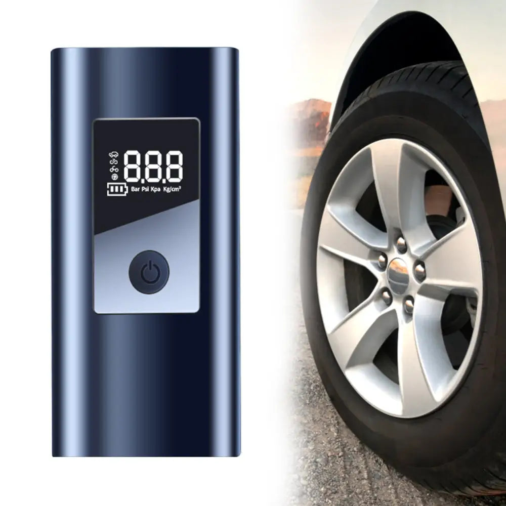 2in1 Wireless Car Air Compressor Rechargeable Portable Air Pump For Car Motorcycle Bike