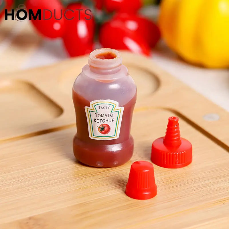 2pcs Mini Sauce Bottles