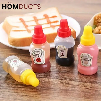 2pcs Mini Sauce Bottles