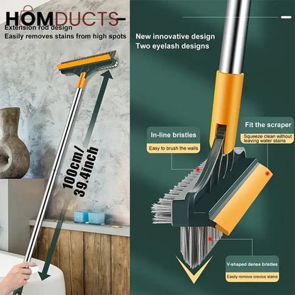 3 in 1 Floor Scrubber Wiper Brush