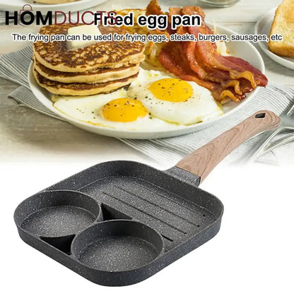 3 in 1 Marble Coated Frying Pan With Grill