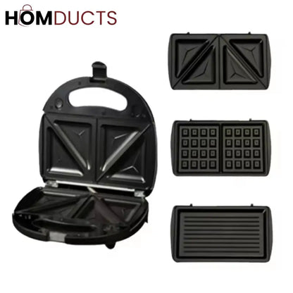 3 in 1 Waffle Grill And Sandwich Maker