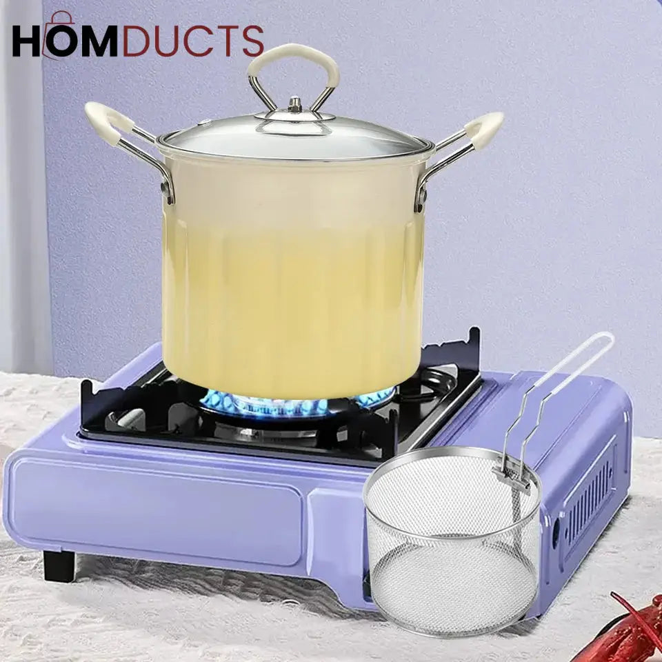3 Litre Deep Frying Pot With Strainer