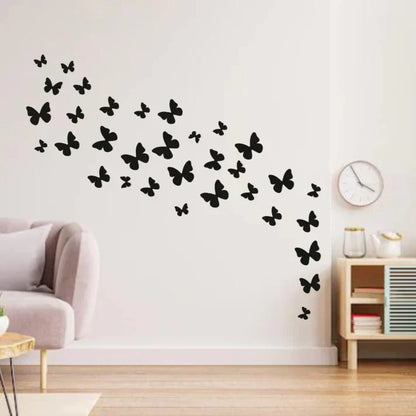 30 Pcs Wooden Butterfly Wall Décor – DIY Craft & Home Decoration Set for Living Room & Bedroom