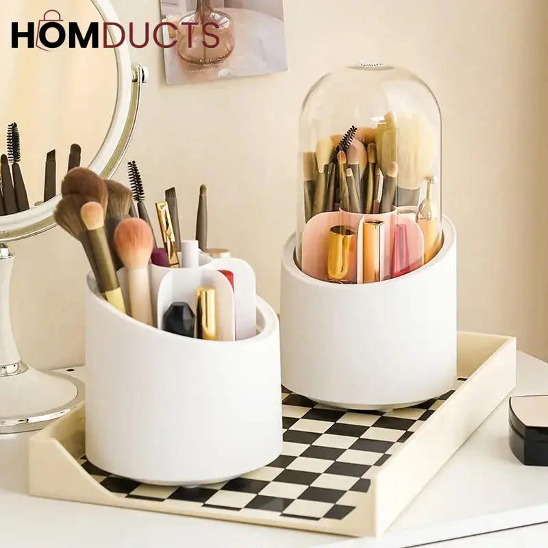 360° Rotating Base Makeup Brush Holder