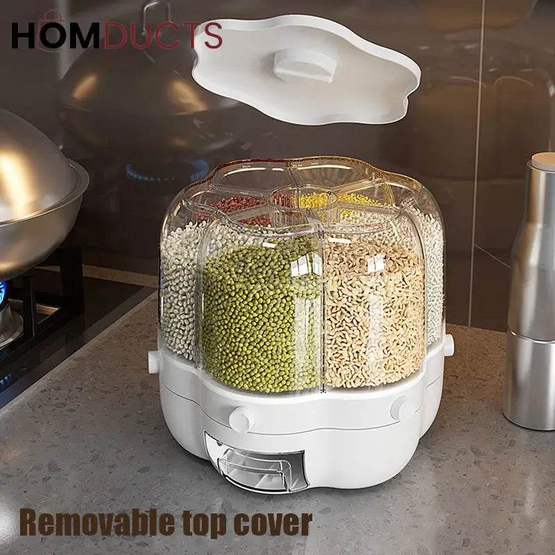 360° Rotating Grain And Cereal Dispenser