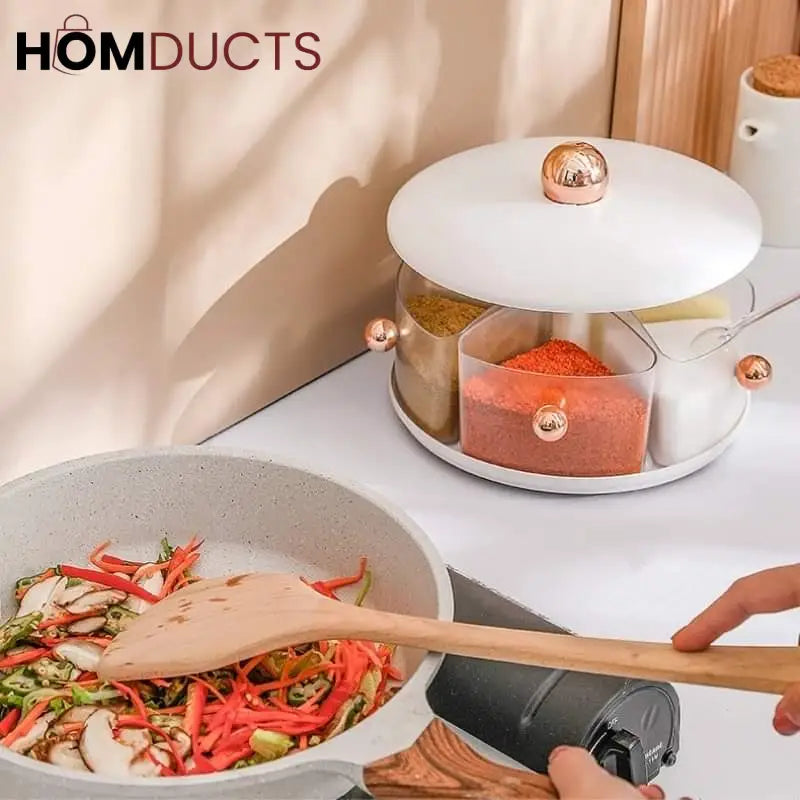 360° Rotating large Capacity Spice Box