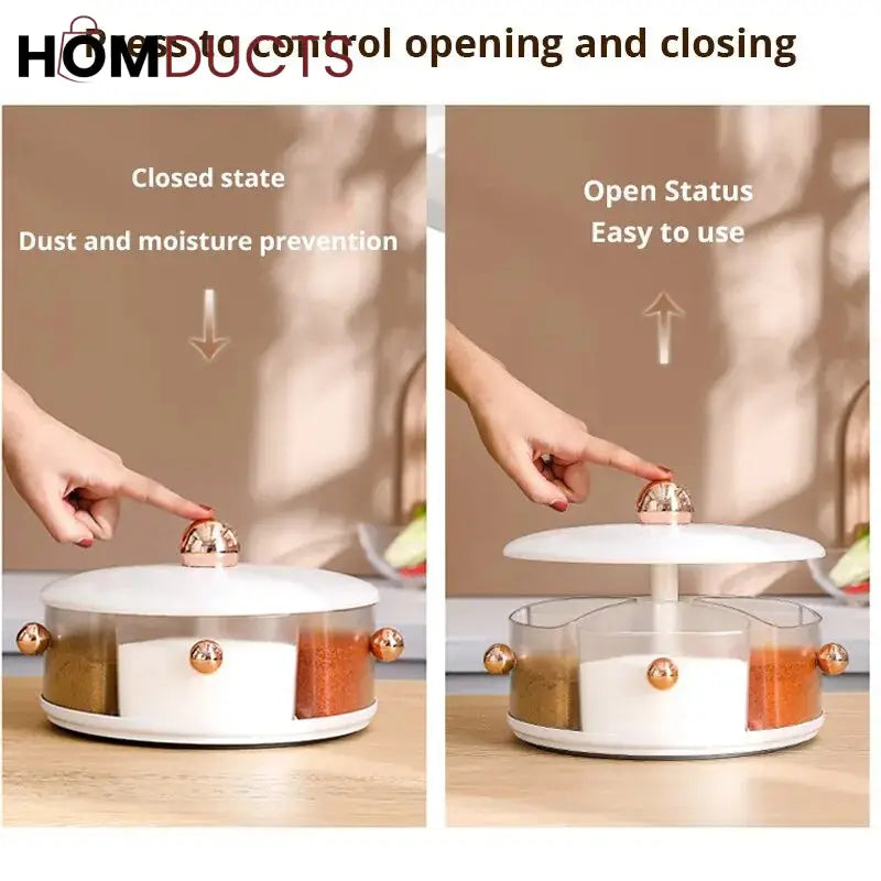 360° Rotating large Capacity Spice Box