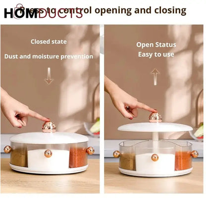 360° Rotating large Capacity Spice Box