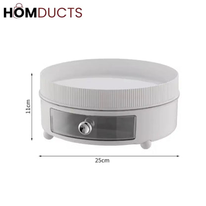 360° Rotating lazy Susan Turntable storage Tray organizer for kitchen Seasoning bathroom cosmetic and desktop organization